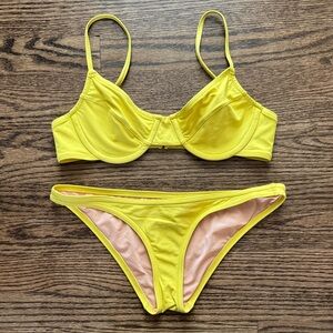 J. Crew Yellow Bikini Set